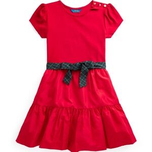 Polo by Ralph Lauren Red Dress with Gold Buttons